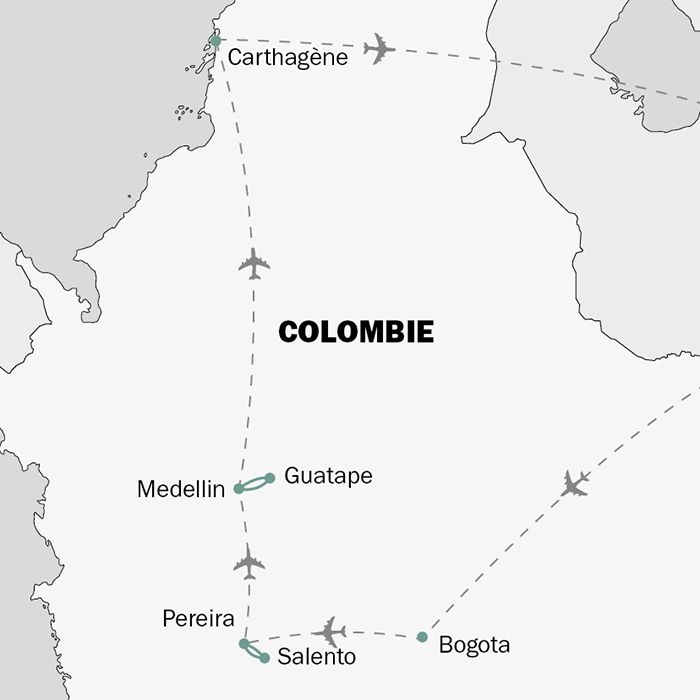carte 2025 Trésors Colombie