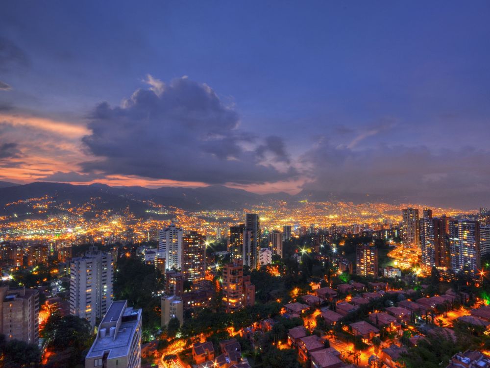 Medellin by night