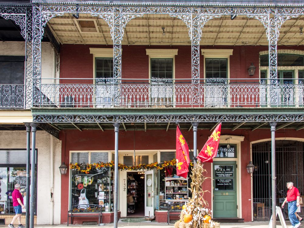 Historic Front Street in Natchitoches, Louisiana