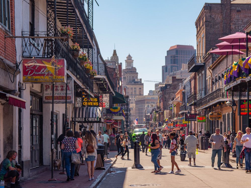 Rue animée New orleans