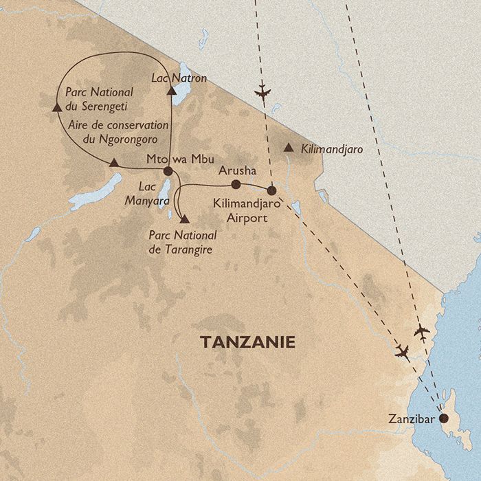 carte Tanzanie - Zanzibar